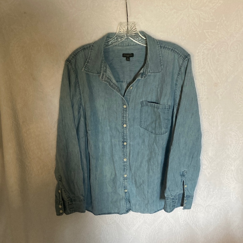 Talbots Light Blue Denim Shirt